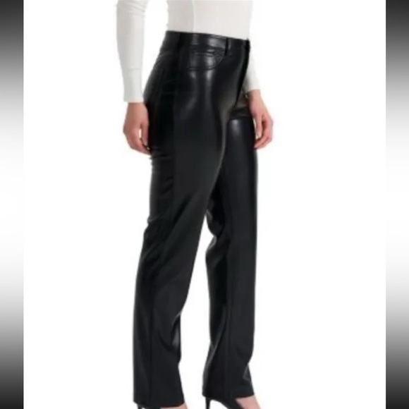 Joie Faux Leather Pants Black Limited Edition MSRP $148. NWT - Picture 2 of 6